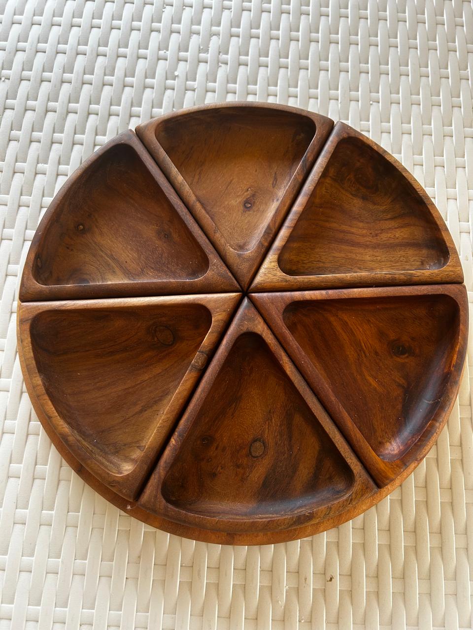 Handmade Tapas  rounded Tray