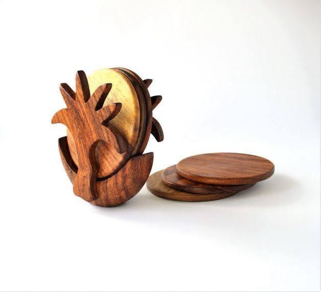 Handmade wood coasters