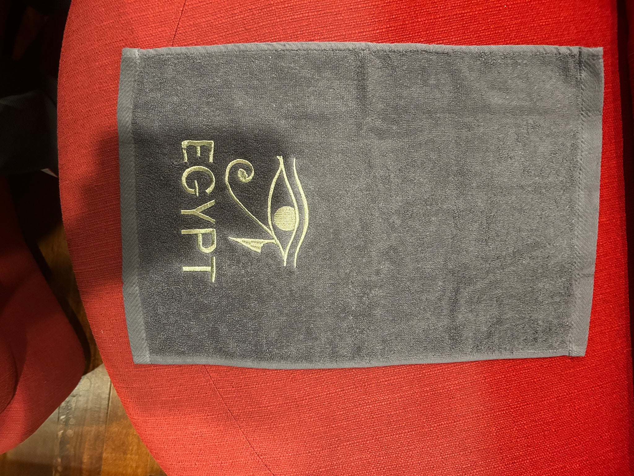 Handmade embroidery Egyptian Cotton Towel Horus Eye