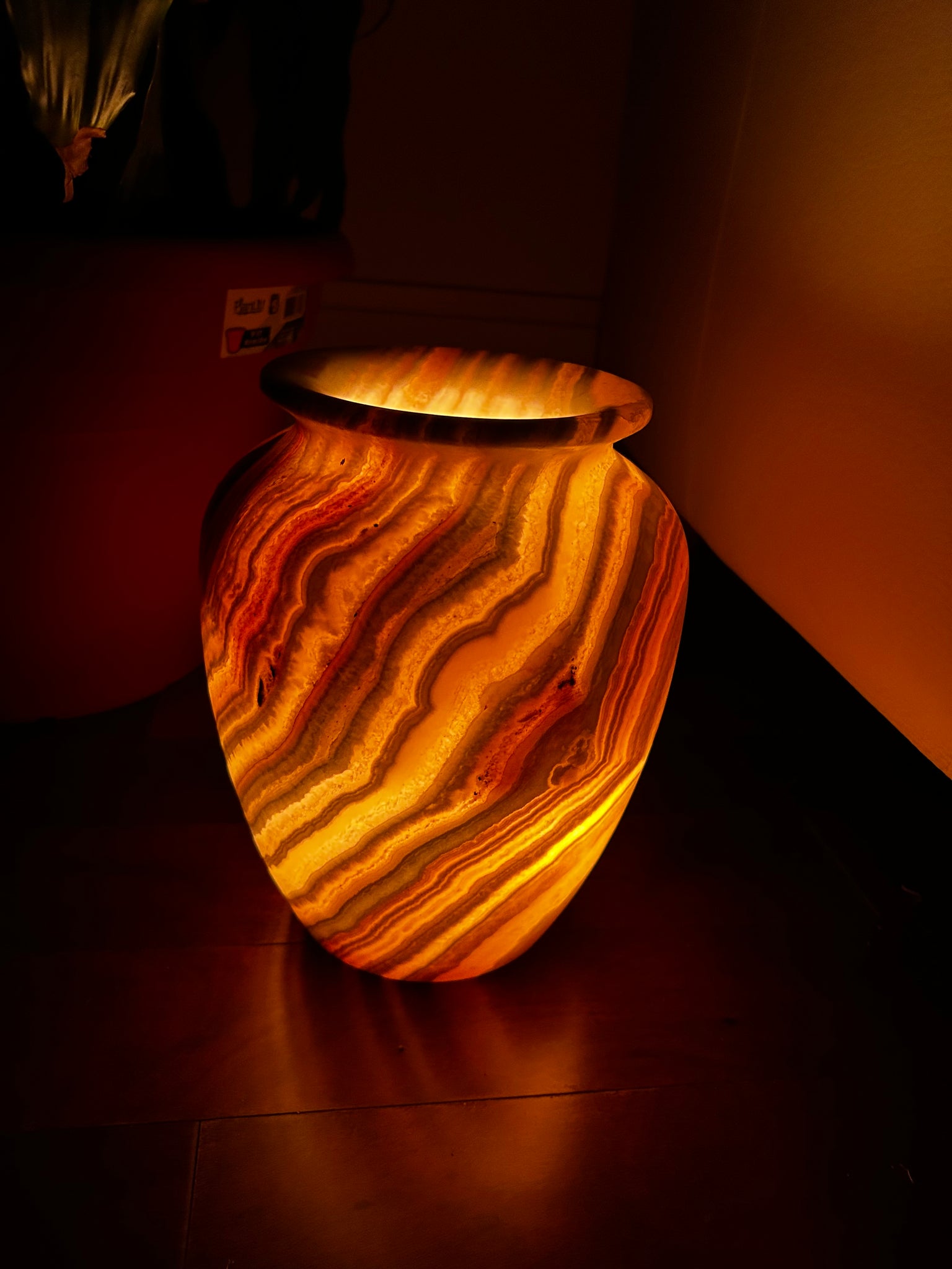 Stunning Natural Alabaster Handmade table lamp Style 3