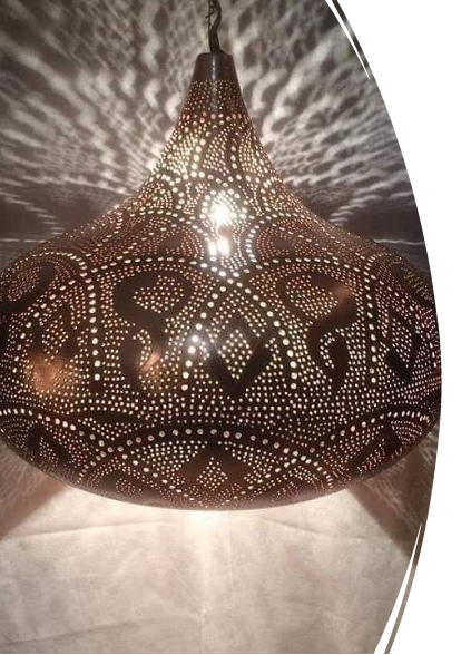 Brass Hanging Cone Plate