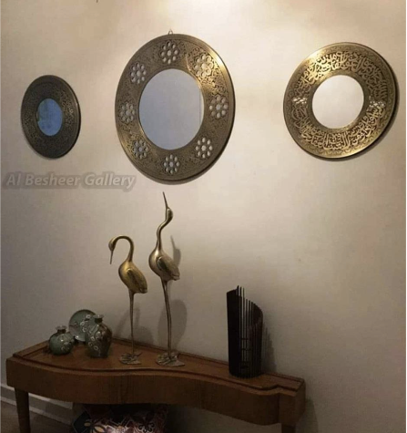 Brass Mirrors different patterns