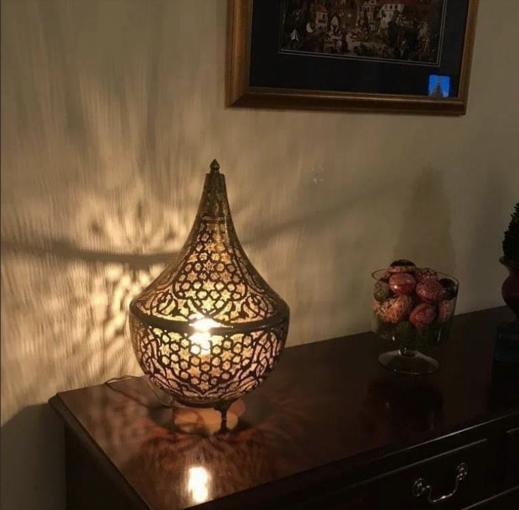 Brass Side table Lamp
