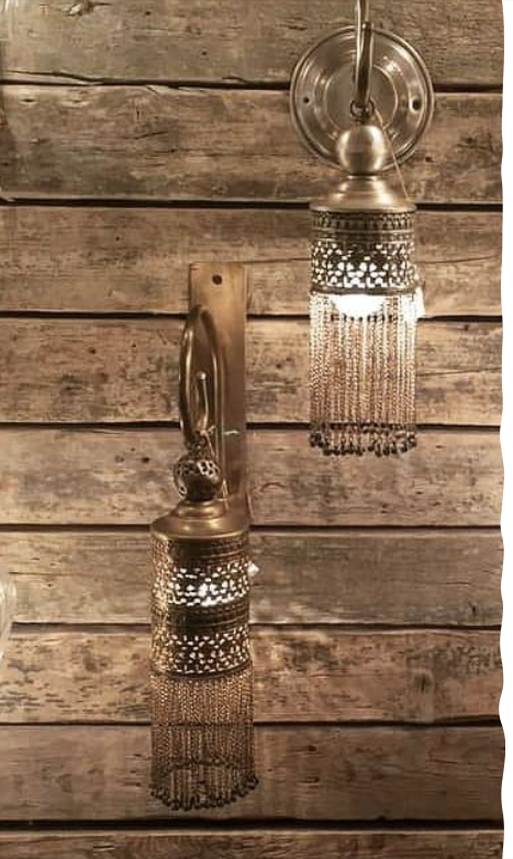 Handmade Brass Scones Applique  mixed by Brass Chains