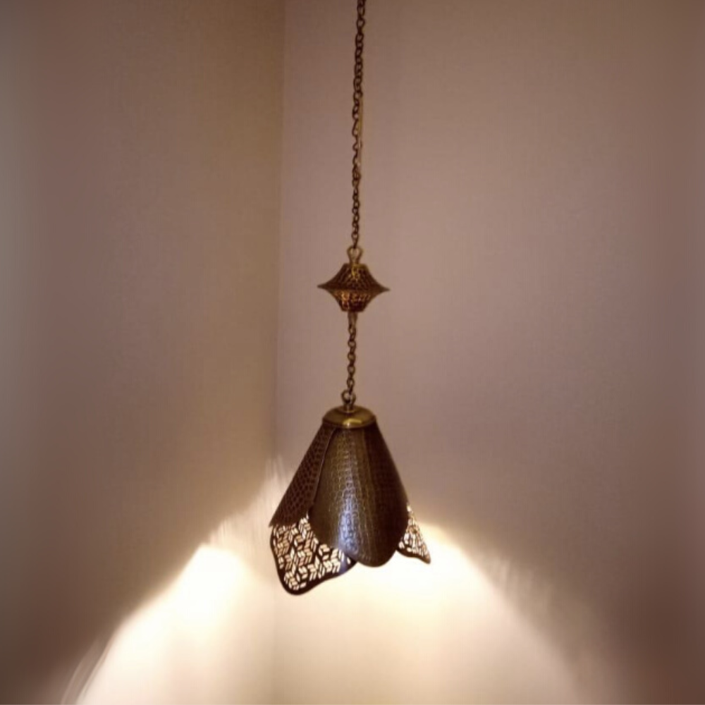 Handmade Brass Lotus shape Scones Applique